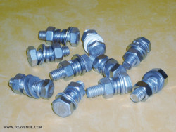 10 Stainless steel bolts 8 x 25mm