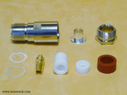 UHF Female Clamp connector (PL-259)