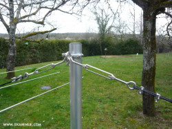 Câble isolant 5 mm haubanage pylône