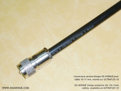 Connecteur PL-259 mâle Presse-étoupe 10-11mm
