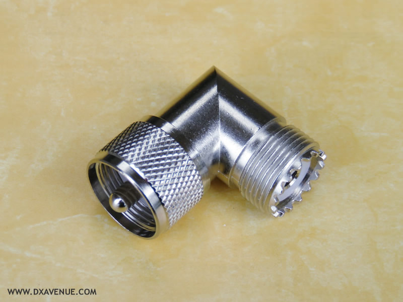 PL259 Male-Female right angled Adapter