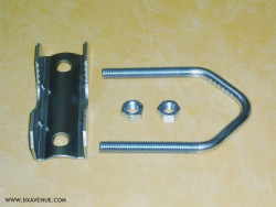 Ribbed Jaws and u-Bolt for Ø 25-52 mm tube