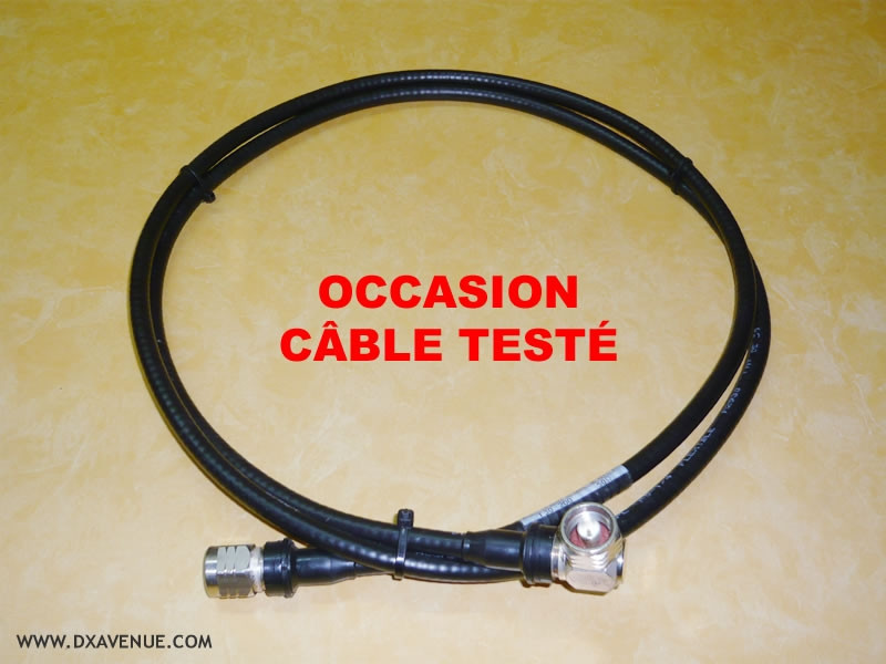 Bretelle coax 1/4" - N/N - 2,00 m (OCCASION) Bretelle coax 1/4" - N/N - 2,00 m (OCCASION)