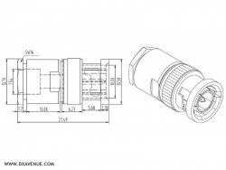 BNC-Male Connector for 5-6mm coax﻿ial
